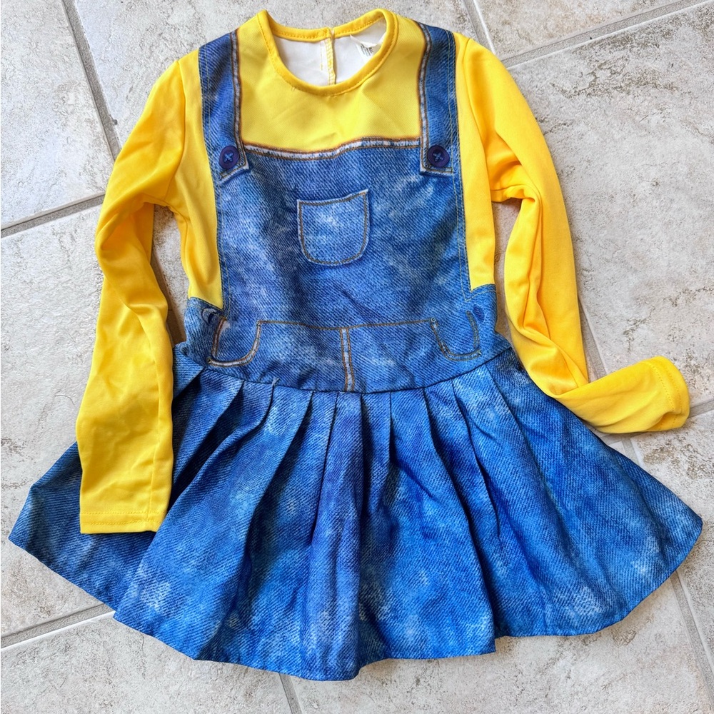 Minions little girls dress costume.  Size small